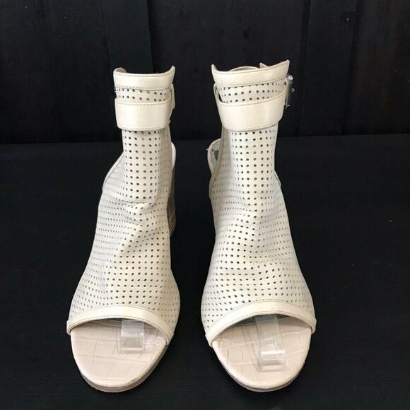 Sam Edelman Leather Peep Toe Emmie Sandals Women's Size 9.5 High Heel Sandals - Picture 2 of 11